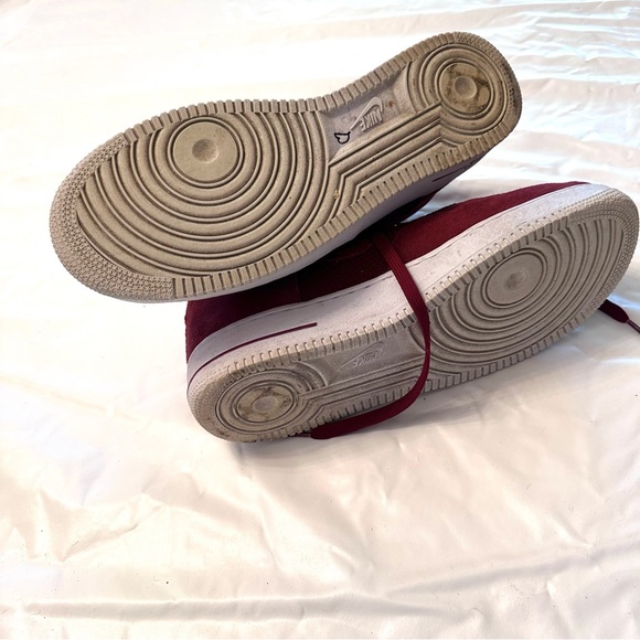 Nike Air Force 1 One 2017 Rare Maroon (University Red) Suede High top  11.5 - Picture 7 of 8